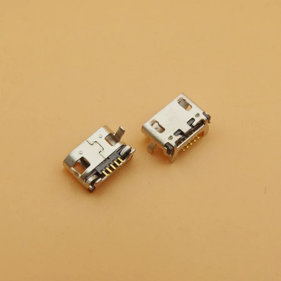 50gab/daudz Mikro mini USB Uzlādes Uzlādes Ostas jack ligzda Savienotājs Alcatel OneTouch PIXI 4 5012 5012G OT5012 OT 5012