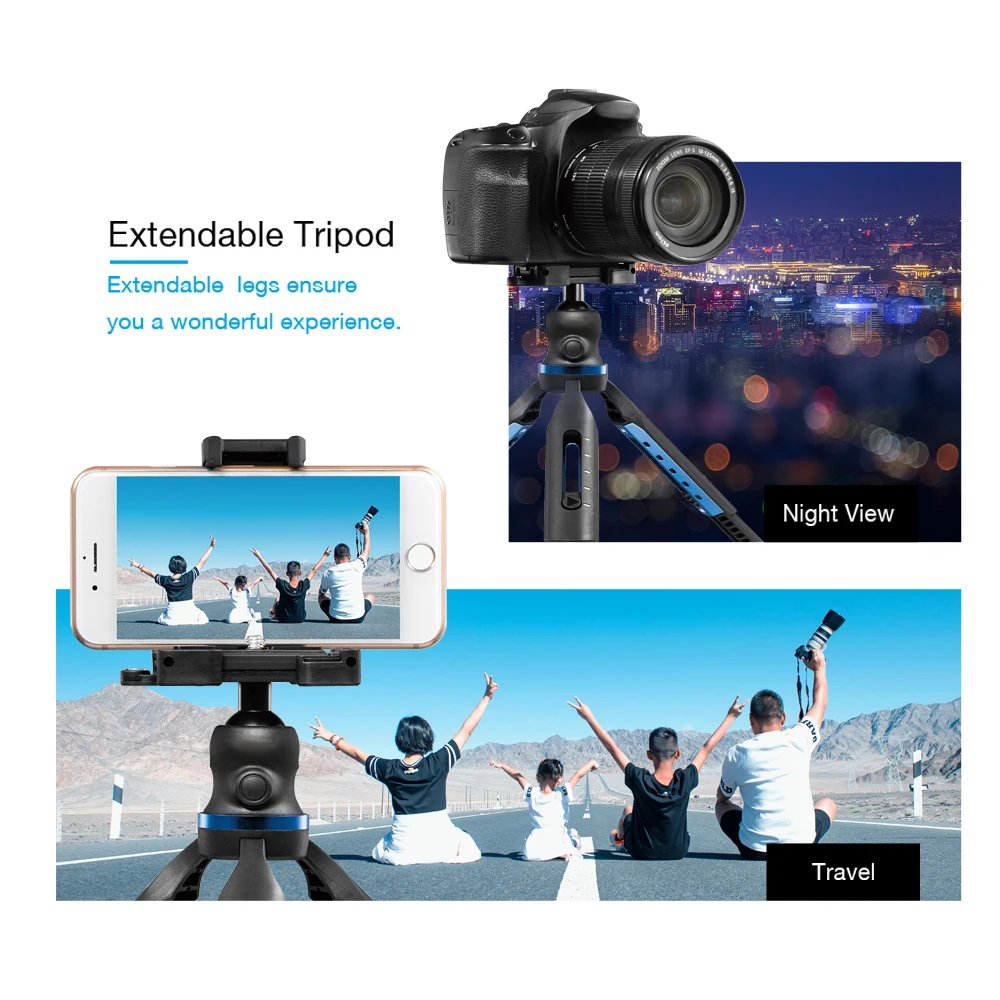 APEXEL Scalable Digital SLR Camera Mini Statīvs 2 in 1 Mobilā Tālruņa Stand Mount Statīvu iPhone X Xs Maks Samsung S8 S9 S7 Canon