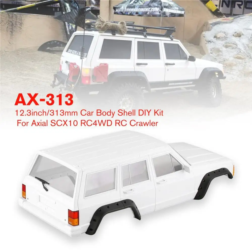 RC AX-313 Auto virsbūvi par 1/10 RC Kravas automašīnu, Kāpurķēžu Aksiālie SCX10 & SCX10 II 90046 90047 DIY Komplektu Automašīnas virsbūvi Komplekts