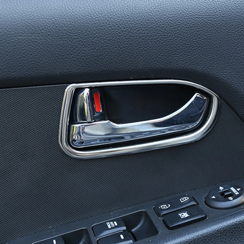 ABS Chrome apdare Automašīnas salona Durvju rokturi Kia Sportage R Dekoratīvās gaismas lentas auto piederumi