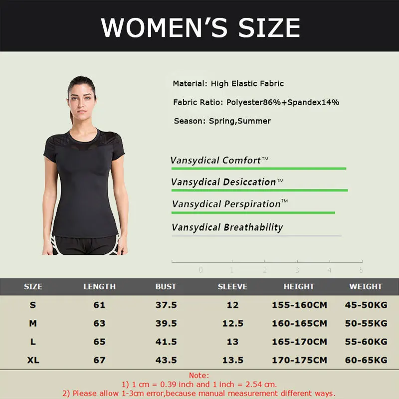 VANSYDICAL sporta t-krekli sieviešu tops jogas lēti sporta krekls apgriezts bezšuvju īsām piedurknēm sporta sievieti fitnesa sporta augšu