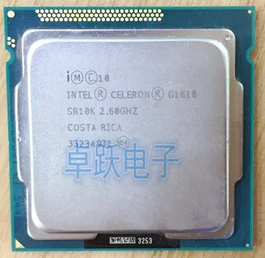 Intel Celeron Procesors, G1610 g1610 2M Cache, 2.60 GHz Dual-Core CPU LGA 1155 pareizi Darbvirsmas Procesors