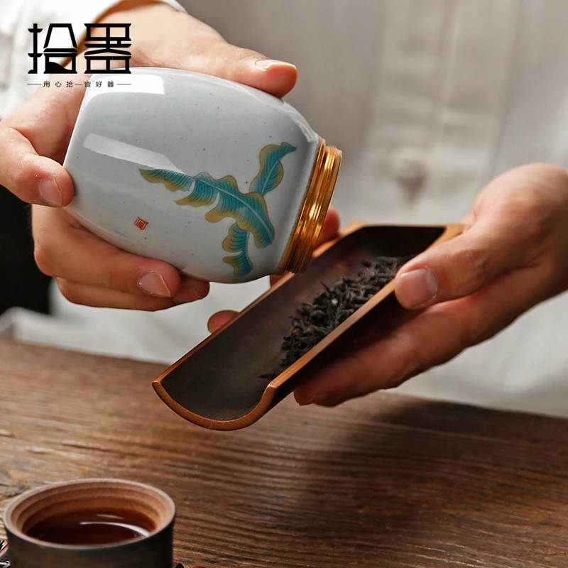 2019 Ziemas Ķīniešu Keramikas Metāla Vāku, Tējas Kannas, Aizzīmogotā Portatīvo Ceļojumu Mazo Paku Glabāšanas Pamosties Tējas Nelielu Tējas Kaste Ar Jums