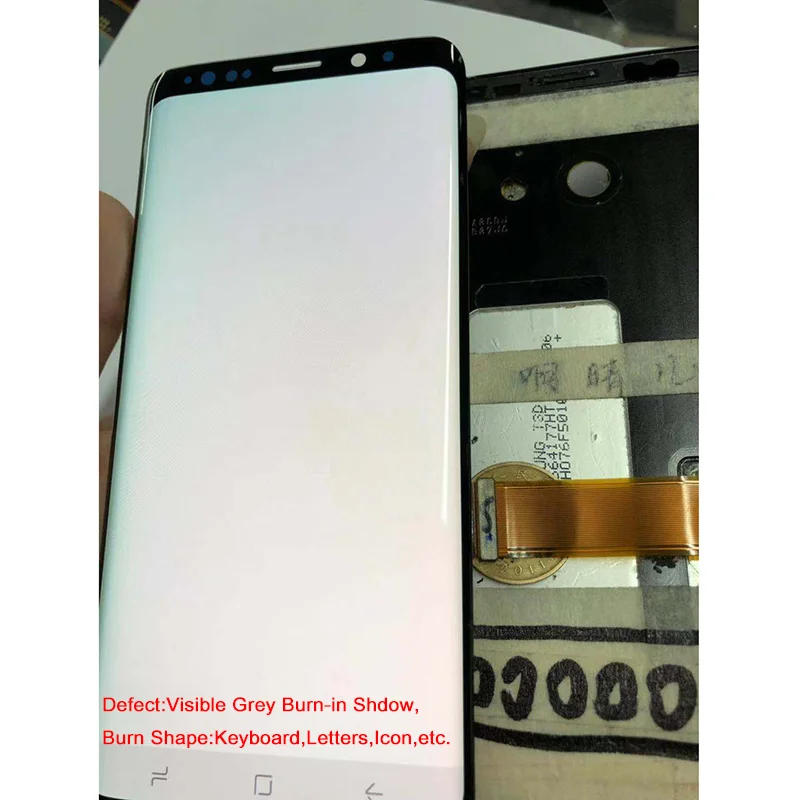AMOLED Displeju Nomaiņa SAMSUNG Galaxy S9 LCD skārienekrānu, Digitizer S9+ Plus LCD G960 G965 Ekrāna Daļas Burn-Ēnā