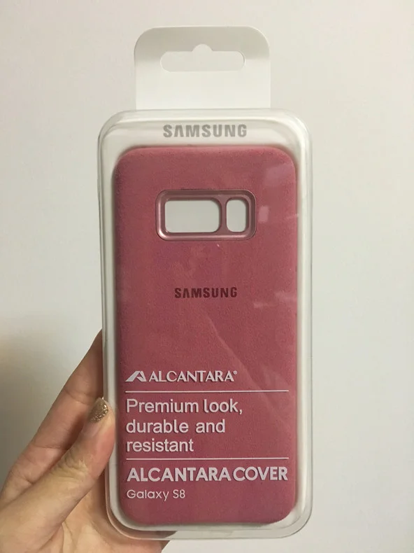 Samsung Oriģināls Alcantara Aizsardzības Telefonu Gadījumā Samsung Galaxy S8+ S8 Plus S8 + S8Plus Aizsardzības Miega Tālruņa Vāciņu
