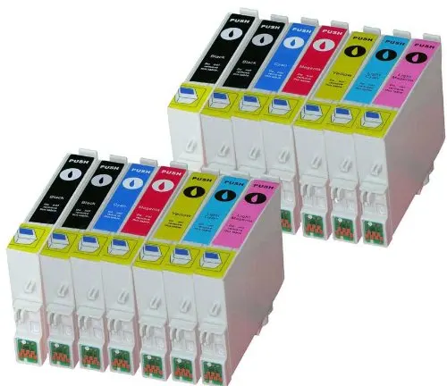 12 saderīgs tintes Epson T0481/2/3/4/5/6 r200/220/300/320/340/rx500/600/620/640 saderīgs