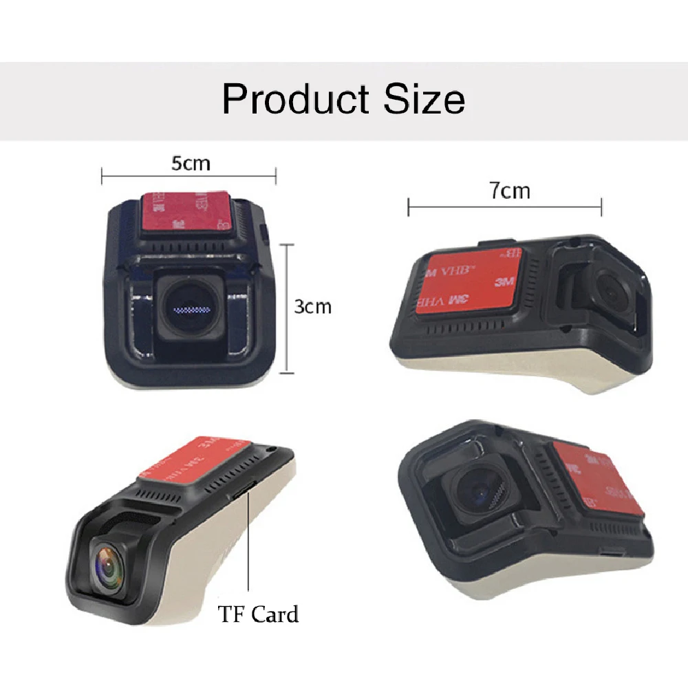 Dual Objektīvs Dash Cam Auto Kameru Ieraksti Dvr ADAS 1080P Navigācija, USB Video Braukšanas Recordering Priekšā un Aizmugurē Hidding Kamera U8
