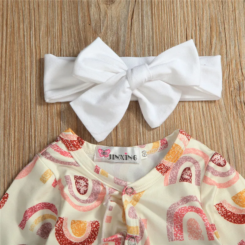 Jaundzimušo Vienu Gabalu Kombinezonus Ķermeņa Baby Girl Apģērbs Ar Garām Piedurknēm Romper Rudens Drēbes Sunsuit