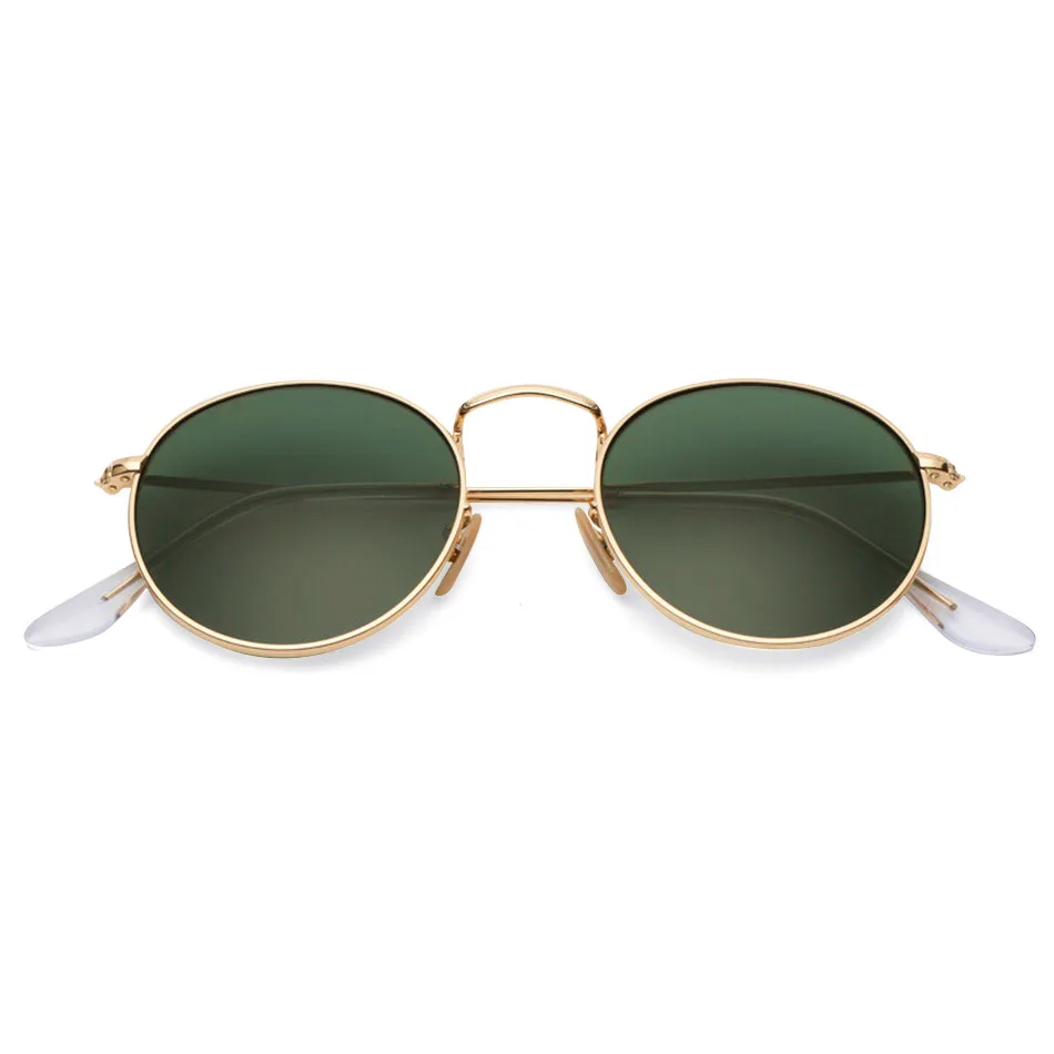 Bolo.aizliegums 3447 apaļas saulesbrilles sievietēm, vīriešiem 50mm stikla lēcu metāla rāmis, spoguļi saules brilles oculos de sol Gafas UV400
