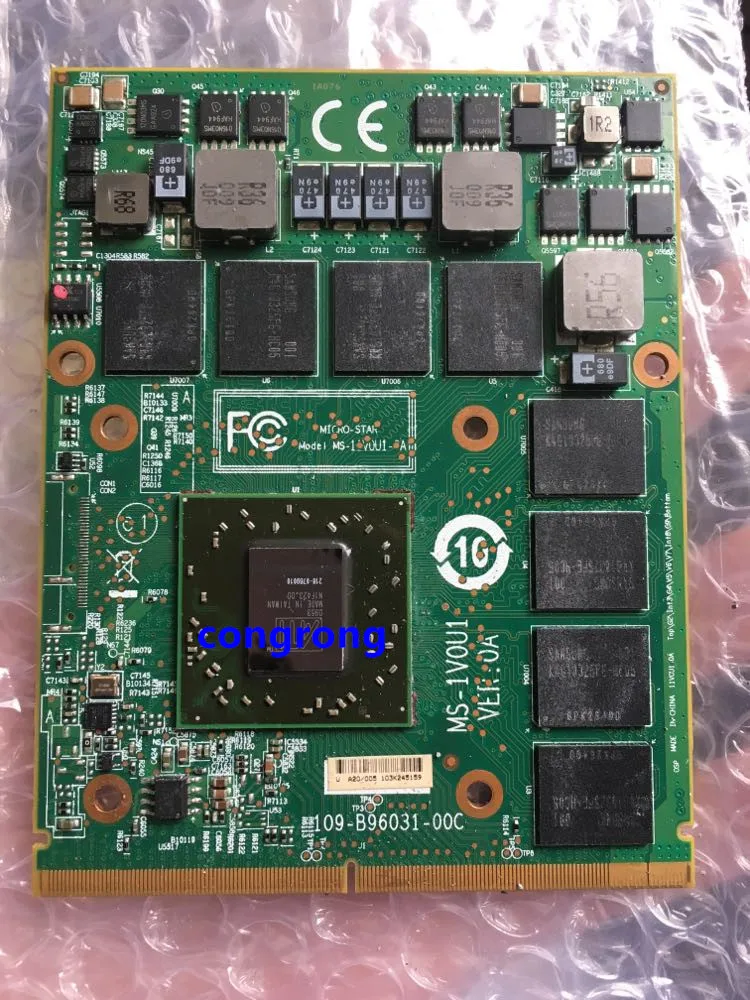 MSI MS 16F1 16F2 16F3 1656 1727 Notebook PC Graphics Video Karte ATI Mobility Radeon HD 5870 HD5870 1GB GDDR5 Disku Lieta
