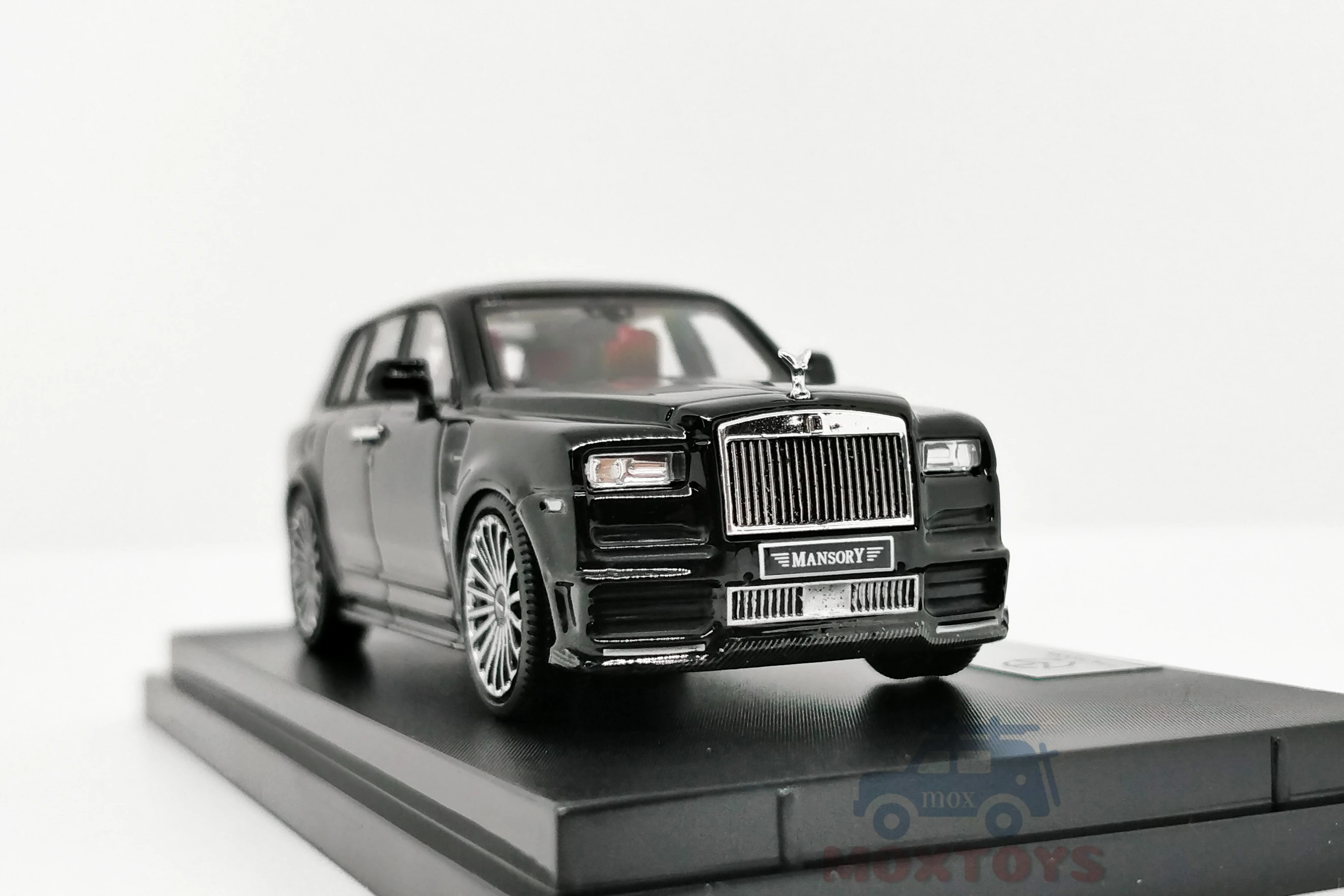 TimeMicro 1:64 Mansory Rolls Royce Cullinan Black/ar skaitli Lējumiem Modeļa Automašīnas