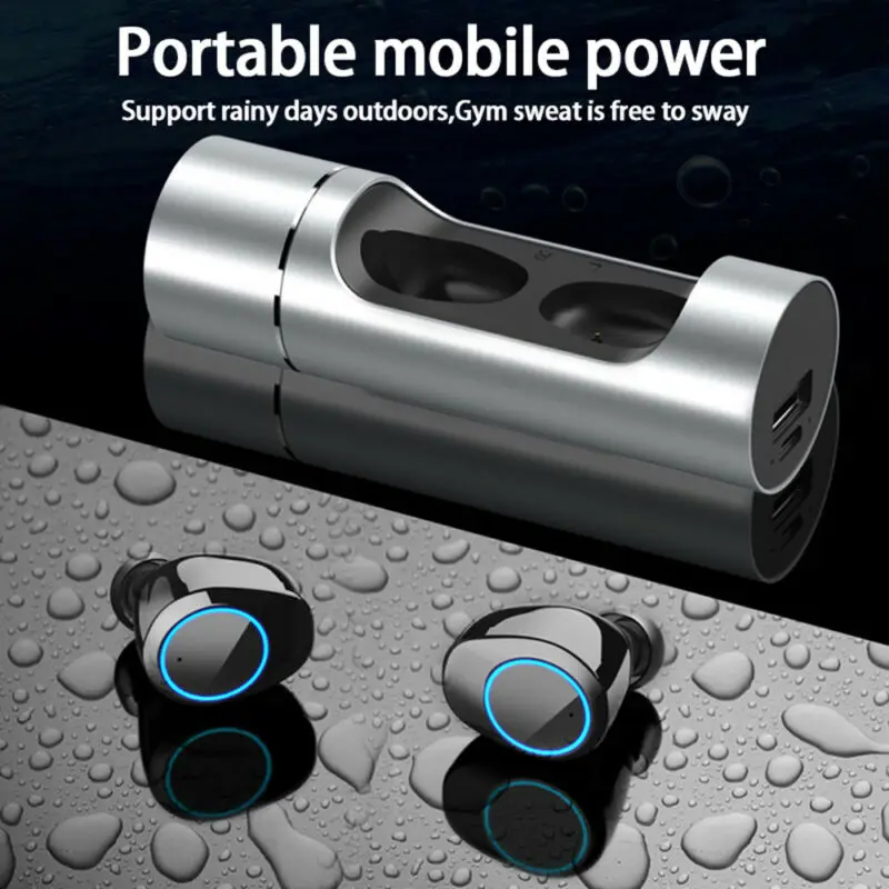 Jaunu TWS Bezvadu Austiņas Mini Taisnība Bezvadu Bluetooth 5.0 Austiņas Stereo Austiņas Ar Uzlādes Gadījumā 1000mah