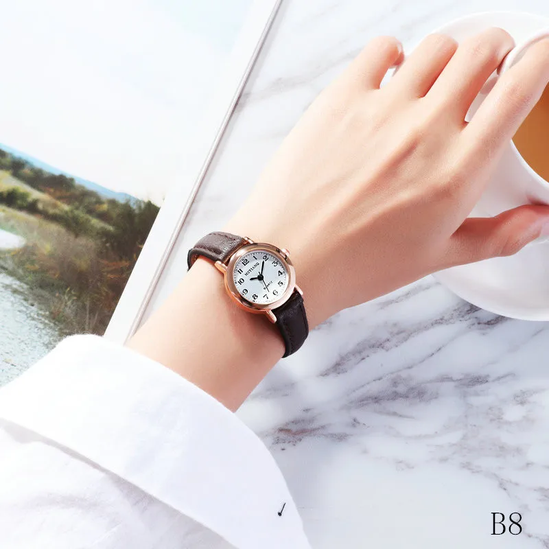 Luksusa sieviešu pulksteņi top zīmolu modes dāmas skatīties sieviešu ādas Ūdensizturīgs Sasmalcina Pulksteņa skalu Meitene Pulkstenis Kvarca Rokas pulksteņi