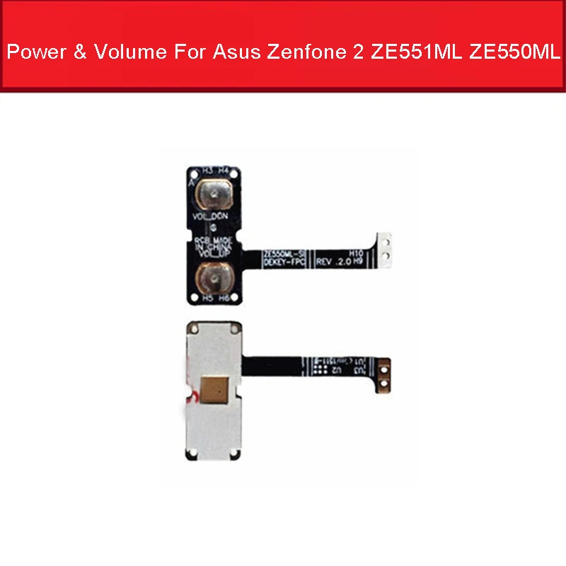 On/Off Power & Apjoms Flex kabelis Par Asus Zenfone 2 ZE551ML ZE550ML 5.5