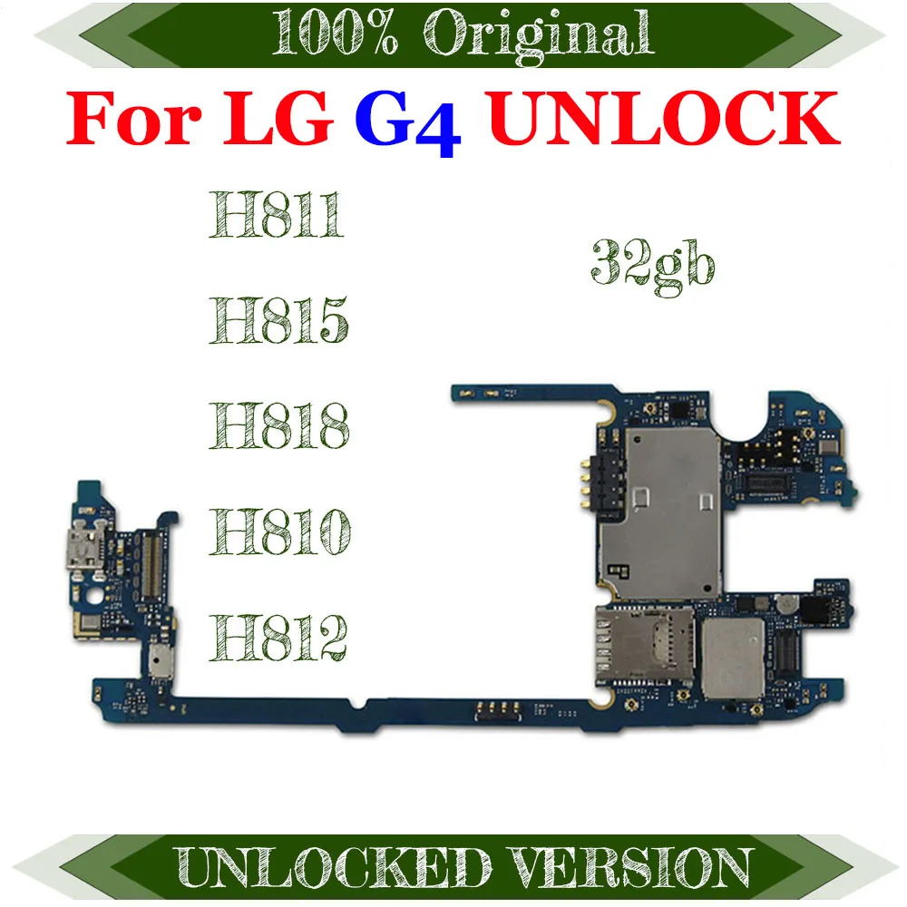 Testa Sākotnējā Galvenais Mātesplates Nomaiņa LG G4 H811 H815 H818 H810 H812 32GB Loģika Valdes Atslēgt ar pilnu mikroshēmas AOS