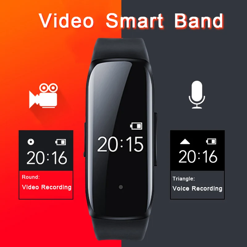 Profesionālās Veikšana Smartband Balss Foto Ieraksti HD Ekrāns Smart Joslā Skatīties Smartwatch
