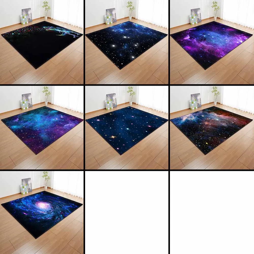 3D Galaxy Kosmosa Zvaigznes Paklāju Kids Play Mat Virtuves, Guļamistabas Dekoru, Platību, Paklāju Zēnu Istabā, Lielie Paklāji Mājas viesistabā