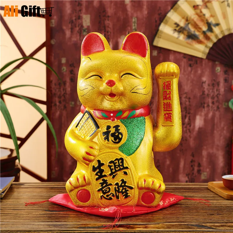 Elektriskā Kratot Roku Smaidiņu Kaķis Keramikas Gudrs, Laimīgs Kaķis Statuja Feng Shui Bagātības Apdare Rokasspiediena Home Decoration Accessories