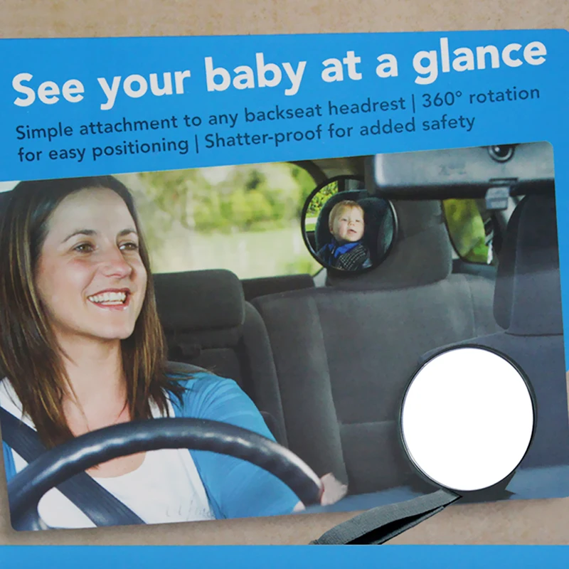 EAFC Bērnu Auto Spoguļi, Auto Drošības Apskatīt Aizmugurējais Sēdeklis, Spogulis Bērnu Saskaras ar Aizmugures Ward Zīdaiņu Aprūpes Laukumā Drošība Bērnu Monitors 17*17cm