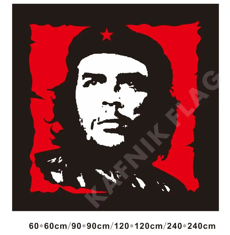 KAFNIK,Che Guevara Kubas Karogs Banner 60*60cm/90*90cm/150*150cm Pakārt pie sienas Pasūtījuma Karogu, iekštelpu Apdare ,bezmaksas piegāde