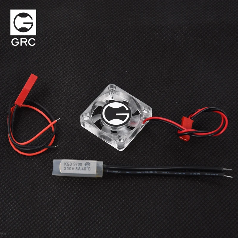 GRC caurspīdīgu ventilatoru ar karstu sensors labu pārpalikumu elektriskais ventilators pils hobbywing mehānisko 3cm*3cm