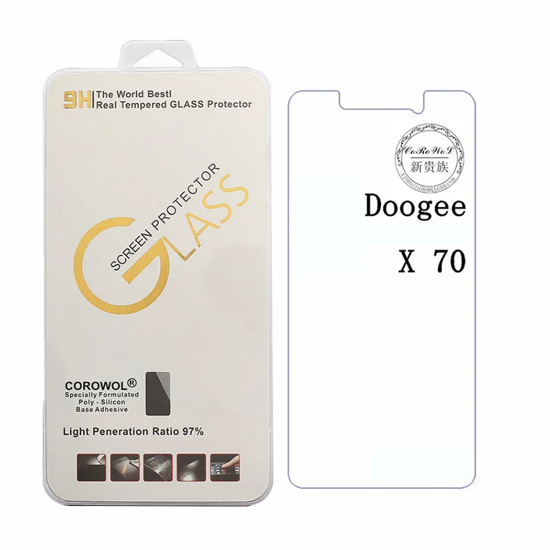 Par Doogee X70 Ekrāna Aizsargs 2.5 D 9H Rūdīta Stikla Doogee X70 X 70 Aizsardzības Tālrunis Stikla Plēves