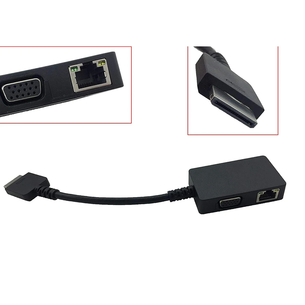 Tīkla karte ethernet adapteris Lenovo ThinkPad OneLink+VGA RJ45 tīkla adaptera kabelis