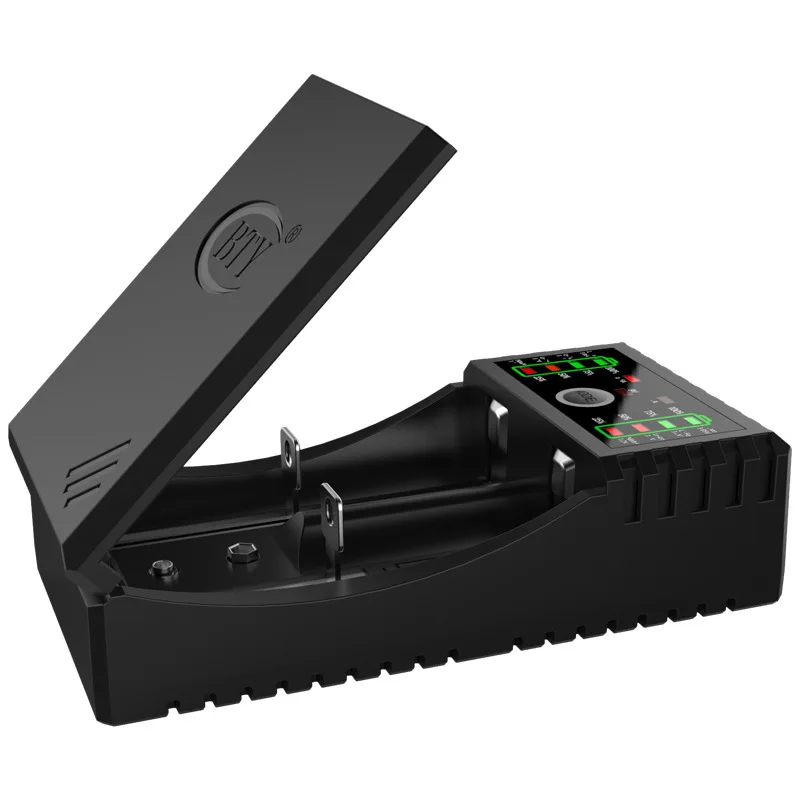 Smart Ātri Akumulatora Lādētājs BTY-V202+ Universālā Ni-MH, Ni-CD Li-ion 18650 18350 16340/CR123 9V ar USB lādētājs mobilo telefonu
