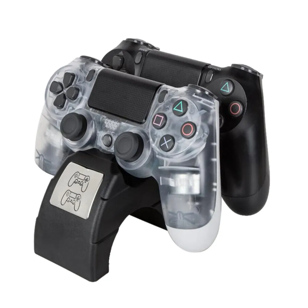 Spēļu vadāmierīces Konsoles Dual Lādētāja Lādēšanas Doka Stacijas Sony PS4 Dualshock Spēle Kontrolieris Turētājs Piederumi 18Nov9
