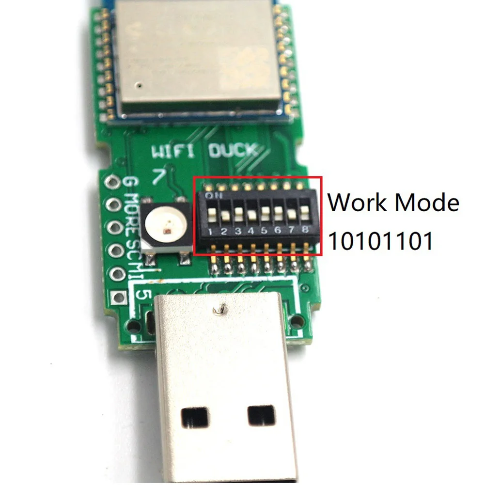 Tastatūras instruments RGB LED Attīstības padomes WIFI Pīļu ESP8266 Izturīgs Skriptu, ESP-WROOM-02 Atmega32u4 USB Gumijas Ducky Par Arduino