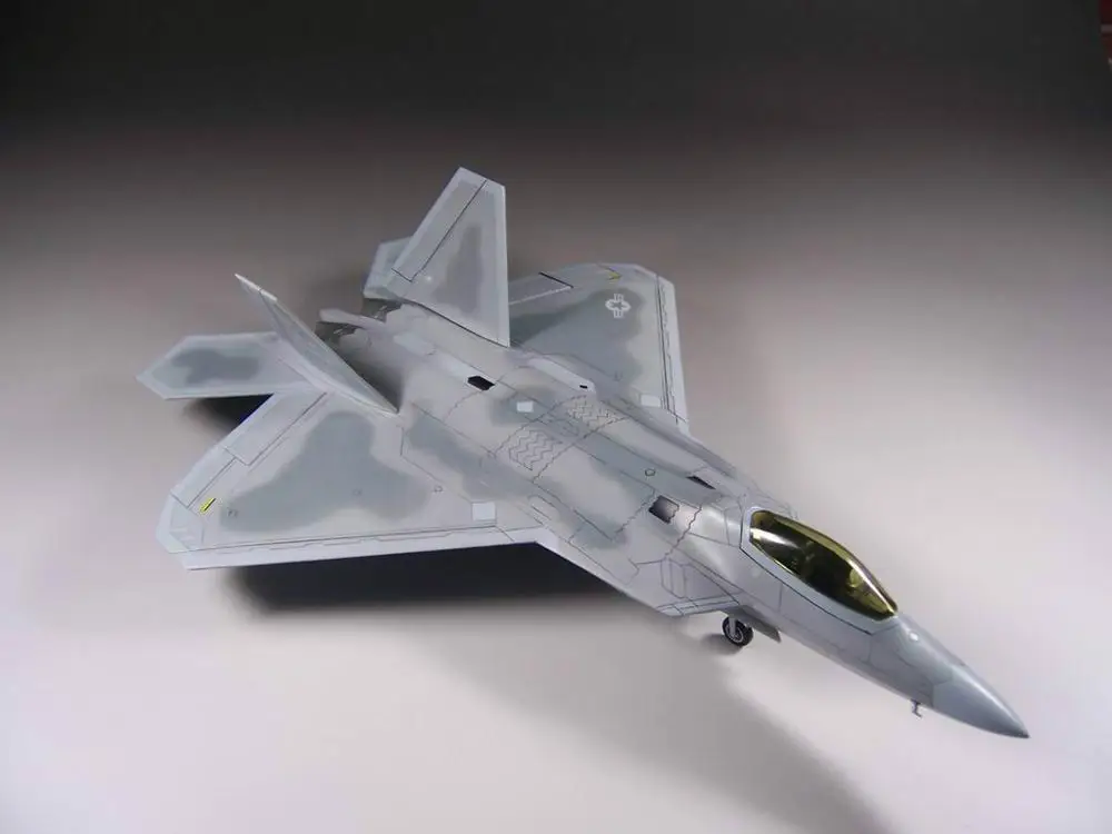 Hasegawa Hobbyboss Akadēmijas 1/72 Mērogā ASV F-22 Raptor Cīnītājs Plakne Lidmašīnas Gaisa kuģa Displejs Rotaļlietu Plastmasas Montāžas Modeļa Komplekts