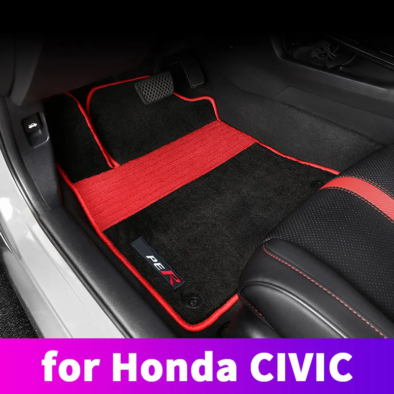 Auto paklāji īpašu paklāji, auto paklāji, auto paklāji, interjera pārveidošana piederumi Honda Civic 10 2016 2017 2018 2019 2020