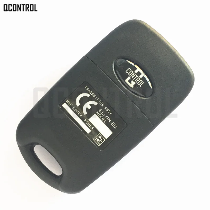 QCONTROL Auto Tālvadības Atslēgu Tērps KIA OKA-185T Automašīnu Transportlīdzekļa Signalizācija, 433MHz Raidītājs ASSY 433-ES-TP CE 0682