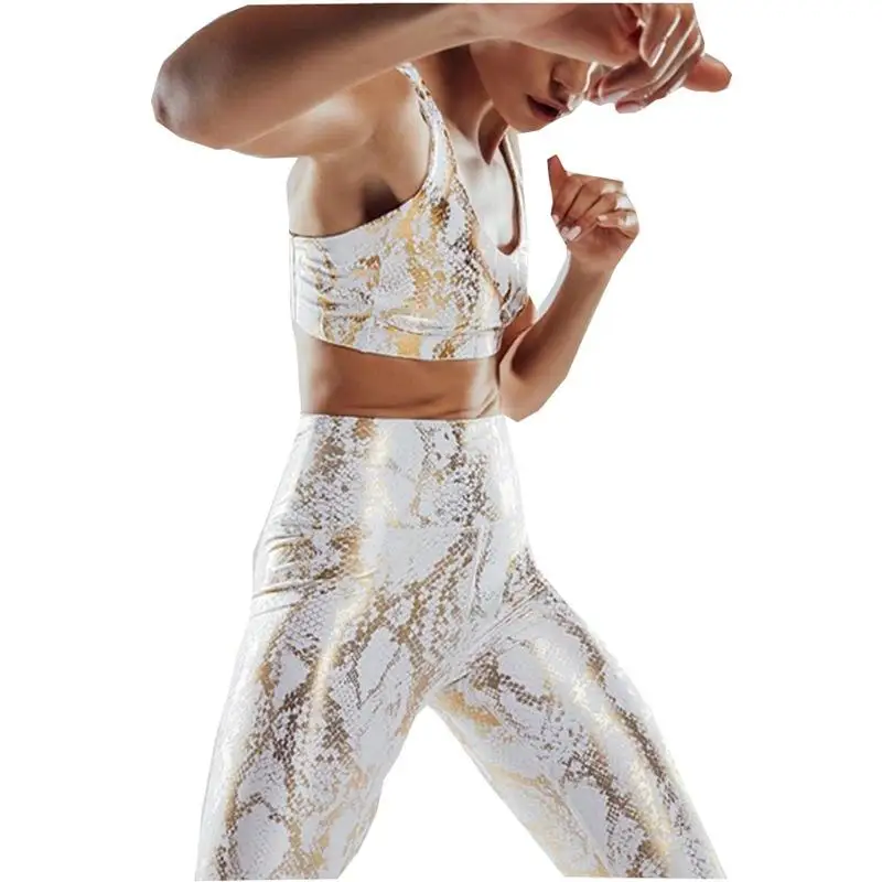 SVOKOR Snake Modelis Jogas Bikses ar Augstu Vidukli Modes Sporta Bikses Sieviešu Zeķes Modes Iedeguma Woekout Stulpiņi