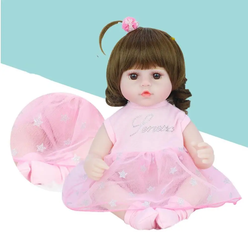 42cm Atdzimis Bērnu Lelle Burvīgs Mīksts Vinly Silikona Spilgti Bērnu Simulācijas Bebe Lelle, Rotaļlietas Meitenēm