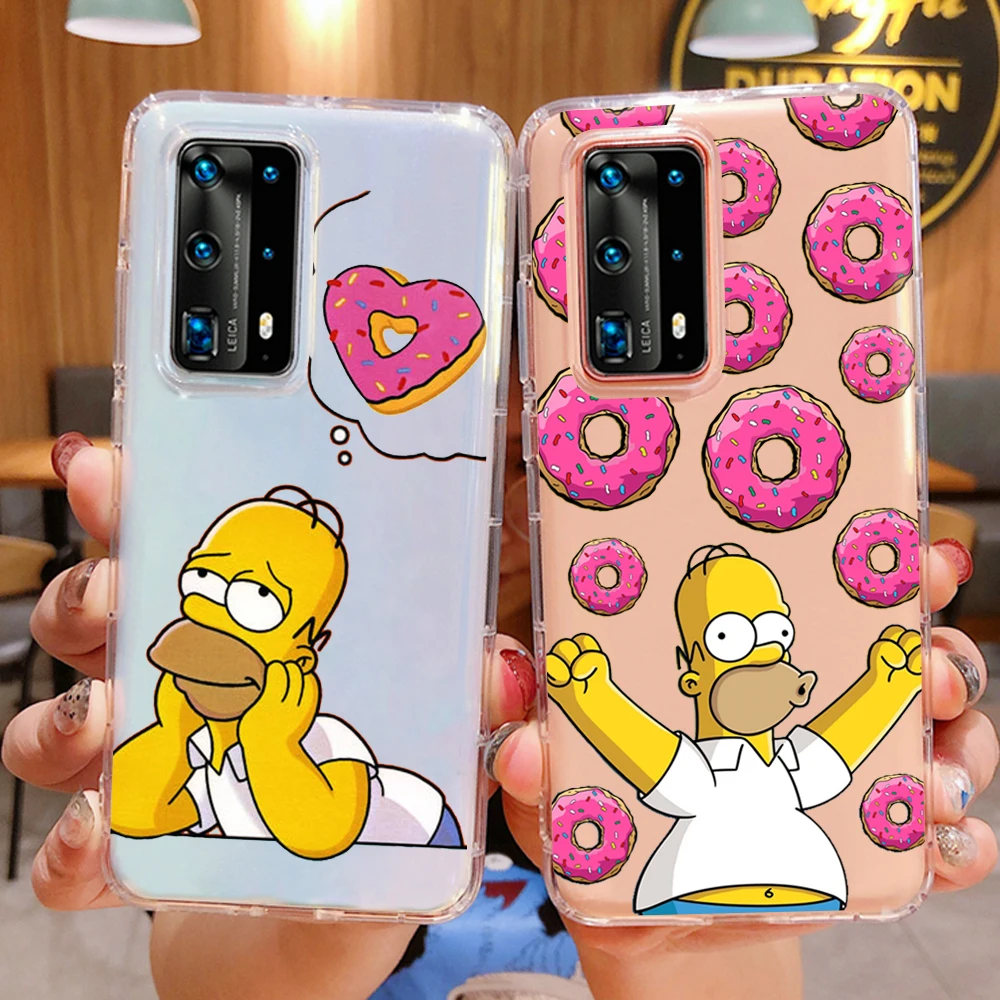PUNQZY Homer J Simpson smieklīgi Bart Simpson Coque Karikatūra Telefonu Gadījumā Samsung Galaxy A70 A50 S11 S8 S9 S10 Plus Soft TPU Gadījumā
