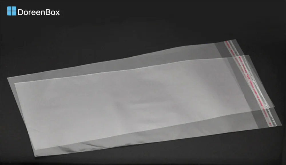 Doreen Lodziņā karsti 100gab Skaidrs, pašlīmējošās Zīmogs Plastmasas Maisiņi, 26.5cmx12cm (Izmantojamais Kosmosa 23.5cmx12cm) (B19650)