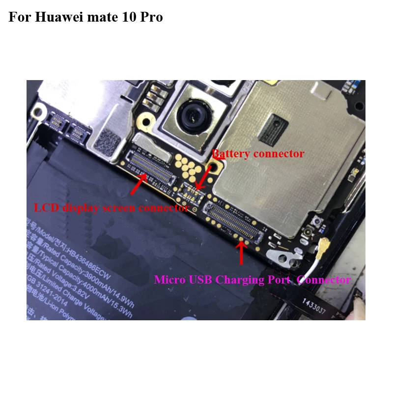 2GAB Dock Savienotājs Mikro USB Uzlādes Ostas ražošanas procesu kontroles savienotājs Huawei mate 10 pro logic uz pamatplate (mainboard) Par mate10 pro