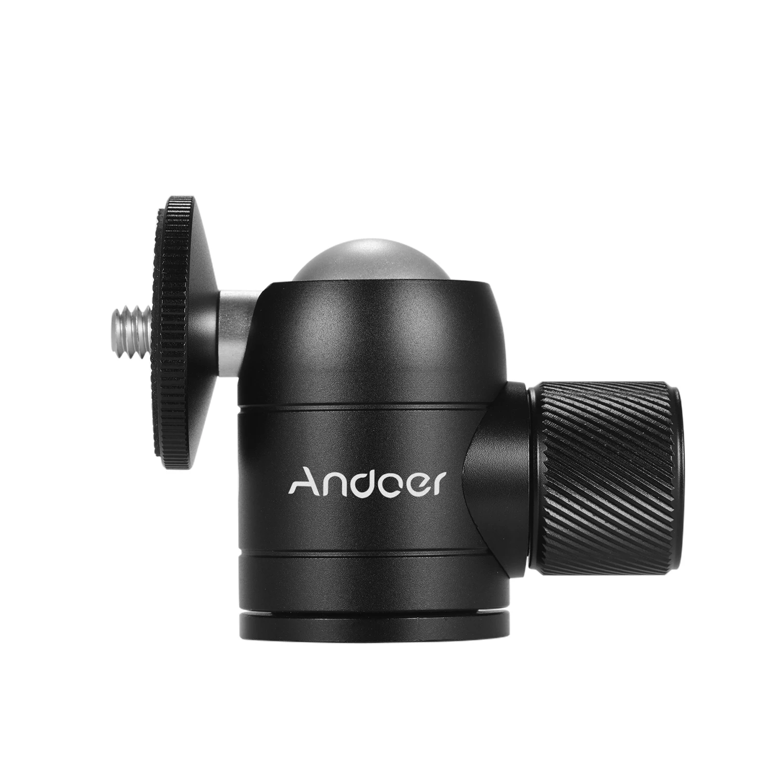 Andoer Statīva Galvu Bumbu 360 Grādu Šarnīrsavienojums Saderīgs ar DSLR Kameras Statīvs Selfie Stick Monopod