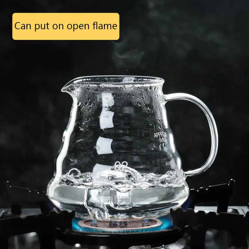 V60 Pārlejiet Carafe Pilienu Kafijas kanna 300/500/700ml Stikla Klāstu Tea Maker Kafijas Tējkanna Alus Barista Kāstuve Notīrīt Filtru