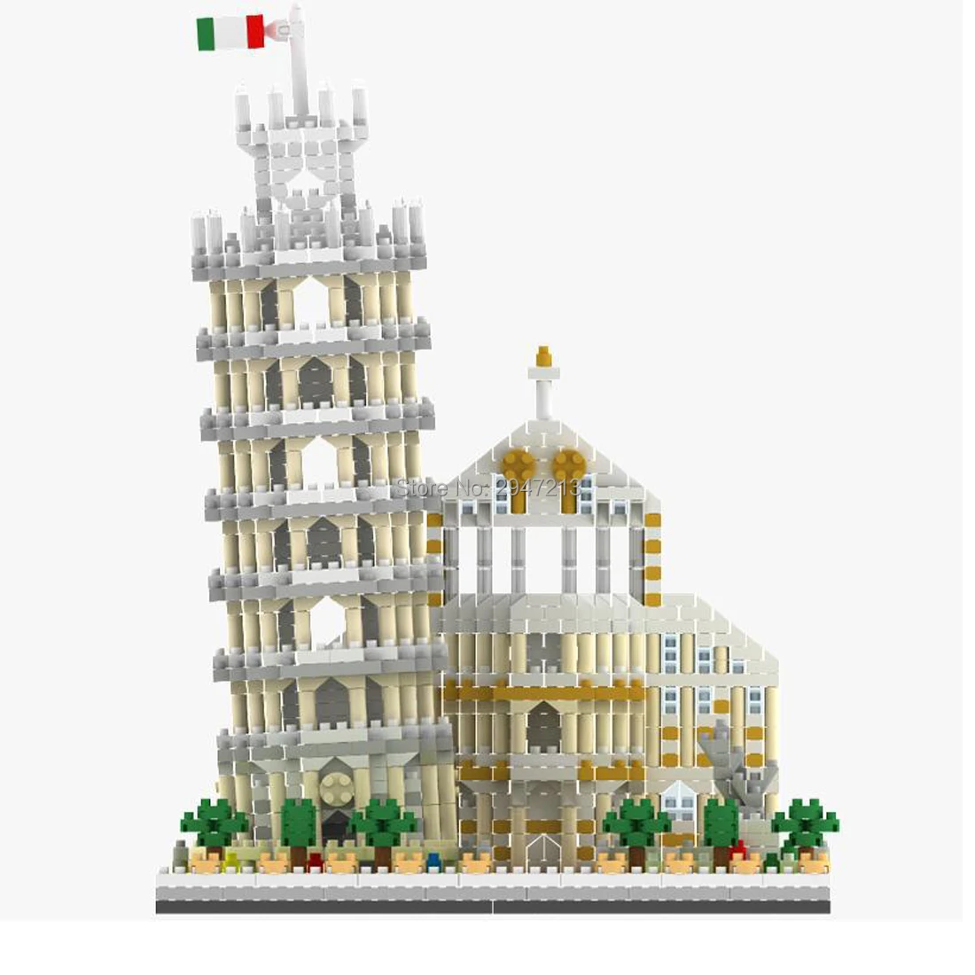 Karstā Lepining radītāji pilsētas klasisko arhitektūru Street view Itālijas Pizas Tornis Pizas modelis mini mikro dimanta bloku, ķieģeļu rotaļlietas