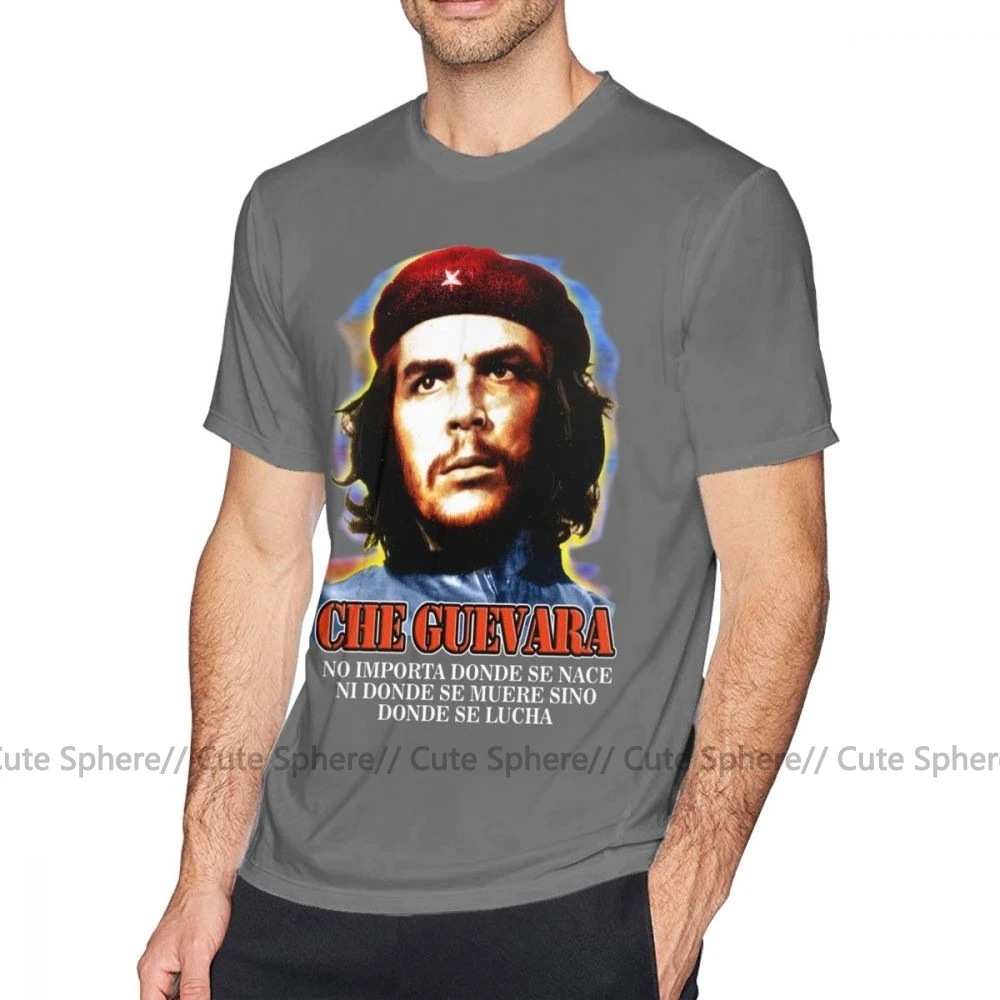 Che Guevara T Kreklu Ar Če Gevara T-Krekls Vīriešu Smieklīgi Tee Krekls Drukas Liels Īsām Piedurknēm Kokvilna Beach Tshirt