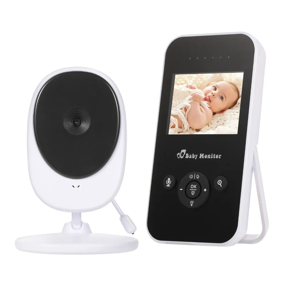 SP-810 Bezvadu Video Baby Krāsu displeju Drošības Kamera 2 Veids, kā Runāt Nakts Redzamības Bērnu Istabas Temperatūras Uzraudzība