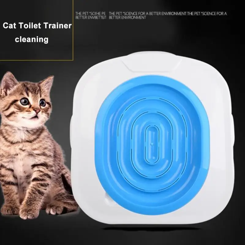 Labāko Plastmasas Kaķu Tualetes Apmācību Komplekts Pakaiši Kastē Kucēnu, Kaķu Pakaiši Paklājiņš Kaķu Tualetes Treneris Tualetes Pet Tīrīšanas Kaķu Apmācības Iegktu