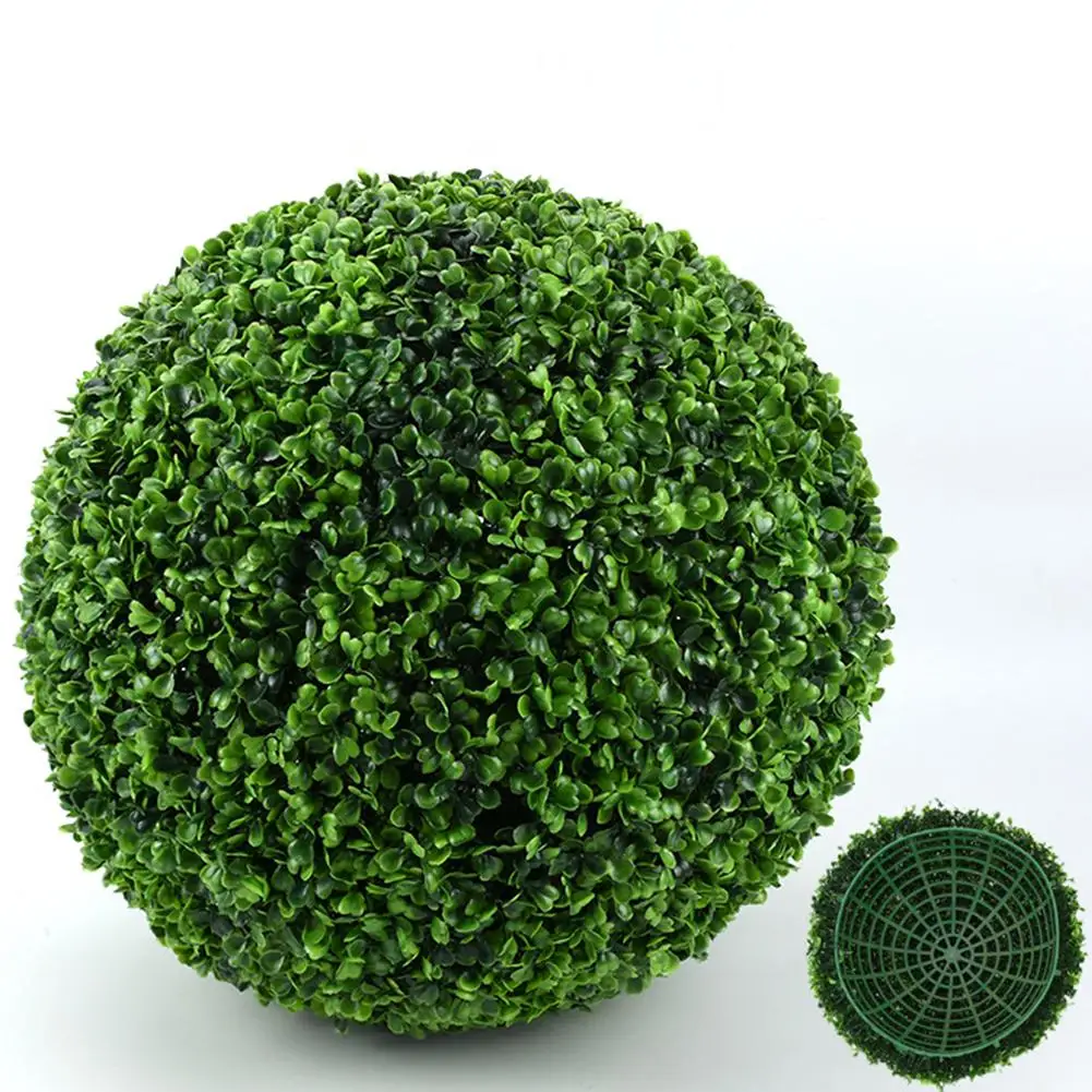 Simulēt Plastmasas Zaļā Atstāt Bumbu Mākslīgā Zāle Bumbu Mājas Dārzā Kāzu Dekorēšana