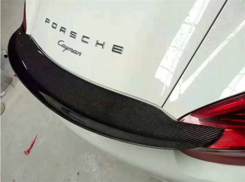 Spoilers Par Porsche 981 Kaimanu Boxster 2013 2016 Augstas Kvalitātes Oglekļa Šķiedras Ārējie Lip Spoileri