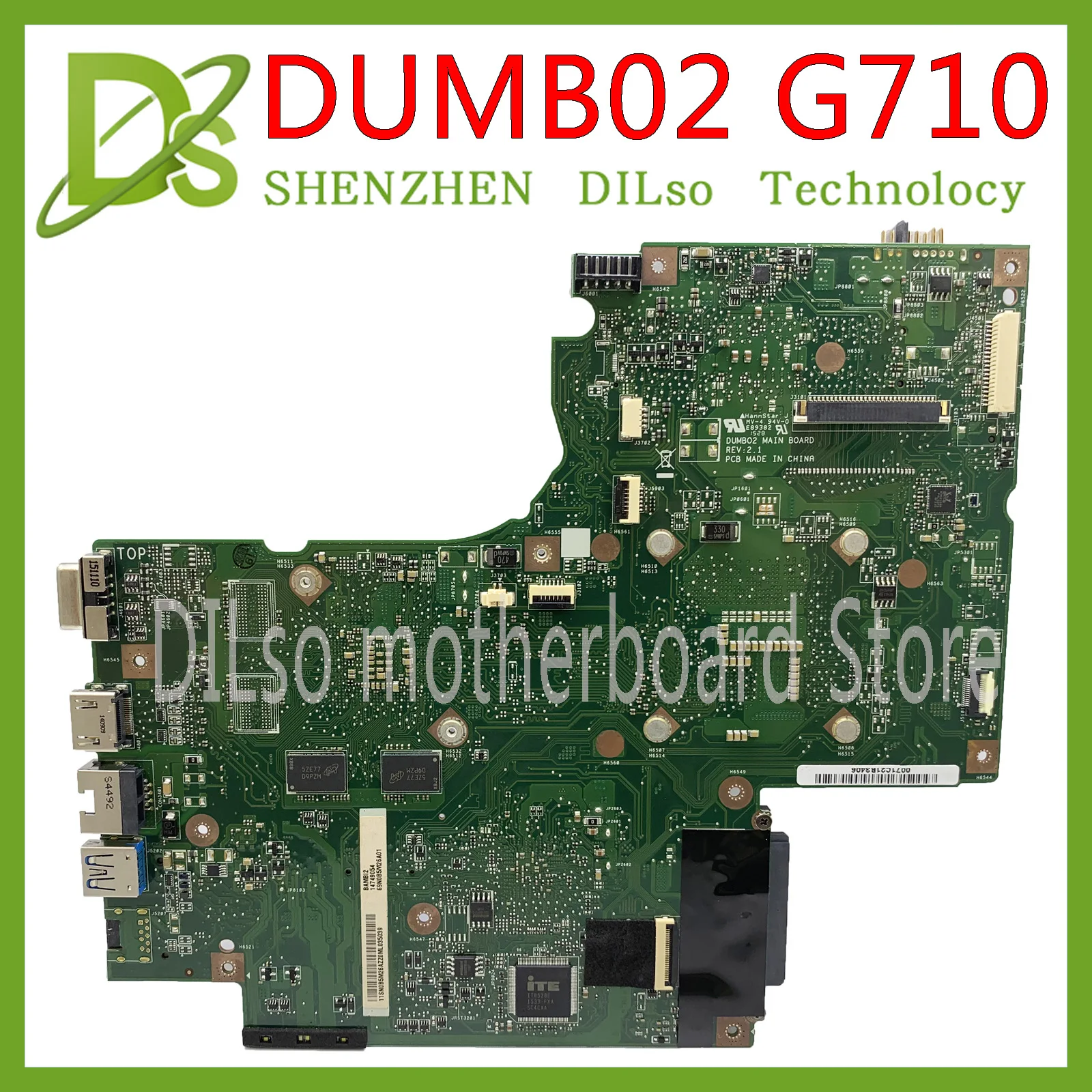 KEFU DUMB02 Mainboard REV: 2.1 Lenovo G710 grāmatiņa Mātesplati G710 Pamatplates videokartes čipu GT820M 2G pārbaudes darbs