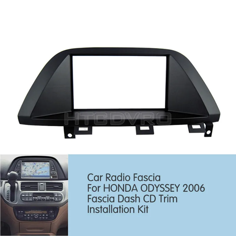 YMODVHT 173x98mm/178x100mm/178x102mm Auto Radio Fascijas Honda Odyssey 2006 Stereo Panelis Dash Mount Melns, Uzstādīšanas Komplekts Rāmis