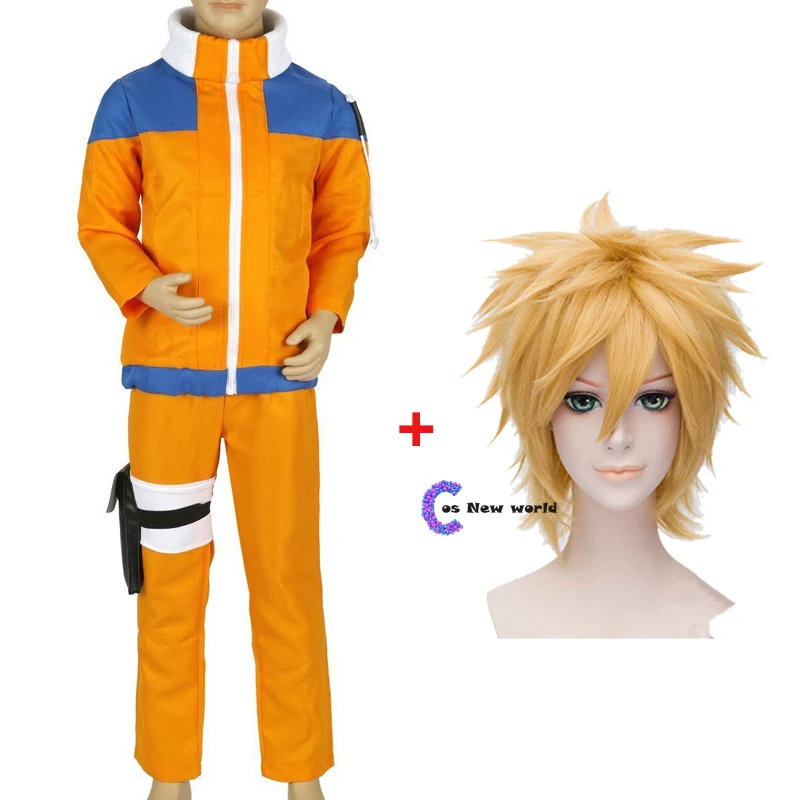 Anime Naruto Shippuden Kostīmi Uzumaki Naruto vienotu NARUTO bērnu Bērni Zēns Posmā puse apģērbu Cosplay Halovīni Kostīmi
