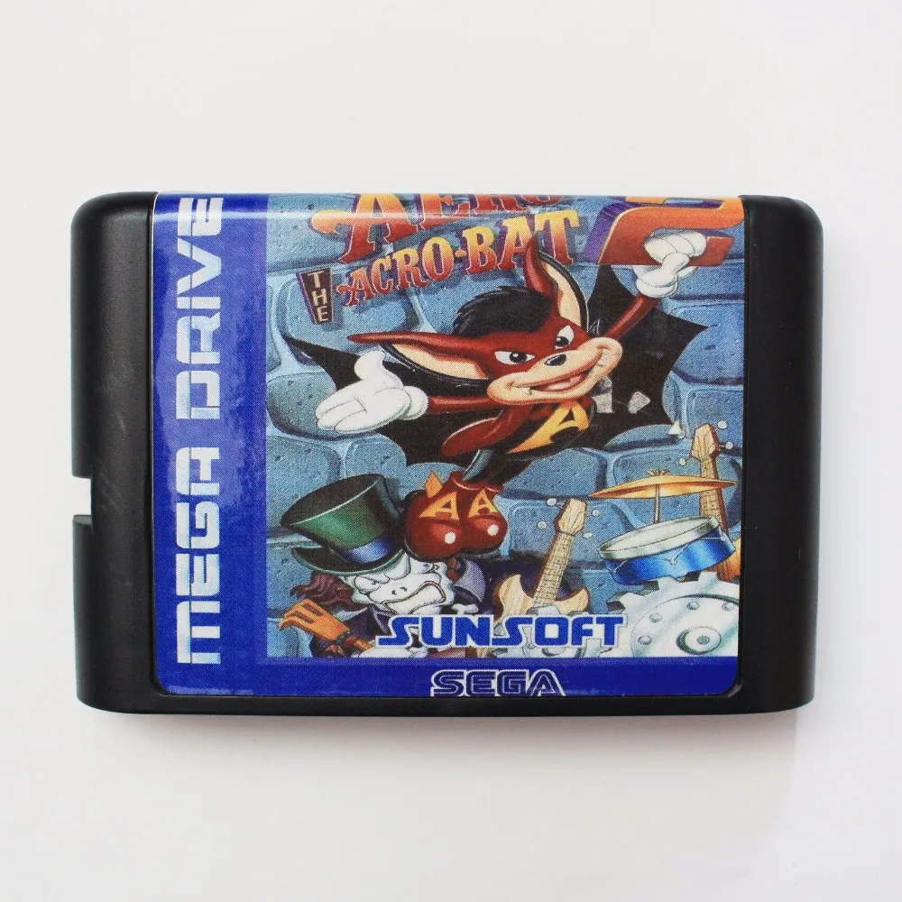 Aero Uz Acro Bat 2 NTSC-ASV 16 bitu MD Spēles Karti Uz Sega Mega Drive Genesis